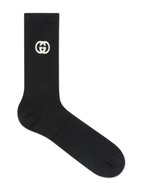 men's gucci socks interlocking g short|gucci ankle socks men.